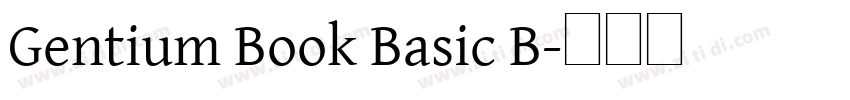 Gentium Book Basic B字体转换